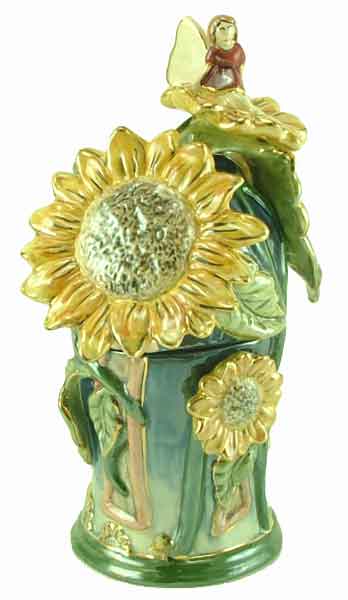 Dancing Sunflowers Fragrance Lamp House - Clayworks Limited Edition