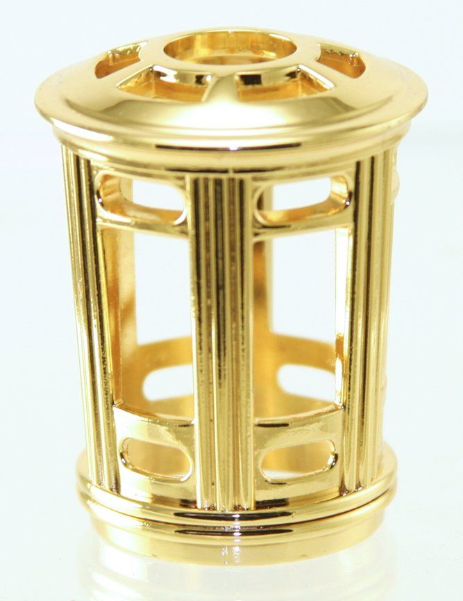 Gold Open Style Mini Size - Replacement Decorative Shade for Fragrance Lamp
