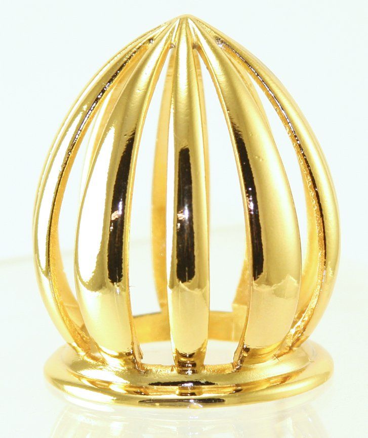 Open Style Gold Lines Regular Size - Replacement Decorative Shade for Fragrance Lamps