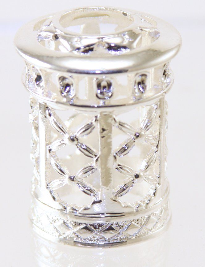 Silver Criss Cross Style Mini Size - Replacement Decorative Shade for Fragrance Lamp