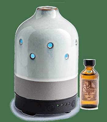 GLAZED CONCRETE Ultrasonic Auto-Timer Oil Diffuser with 2 oz Courtneys Fragrance Oil