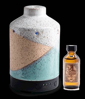 SPECKLED SHORE Ultrasonic Auto-Timer Oil Diffuser with 2 oz Courtneys Fragrance Oil