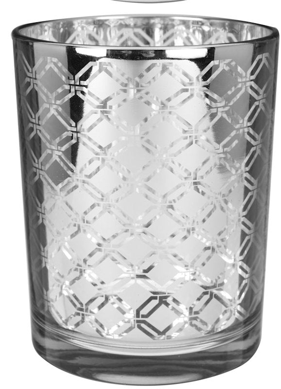 GLASS JAR - SILVER BIG DIAMOND