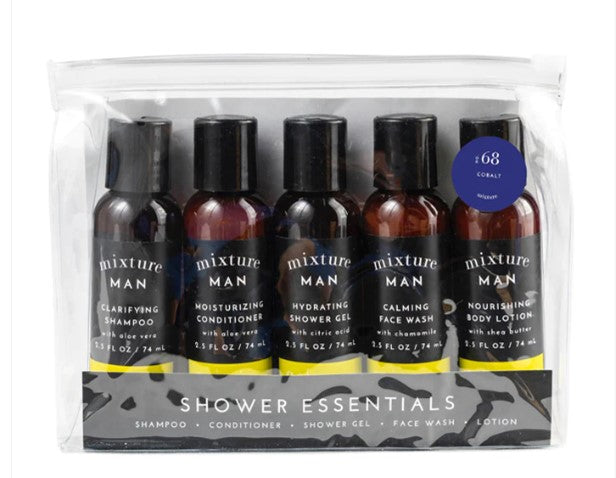 Cobalt Mixture Man Shower Essentials Gift Set