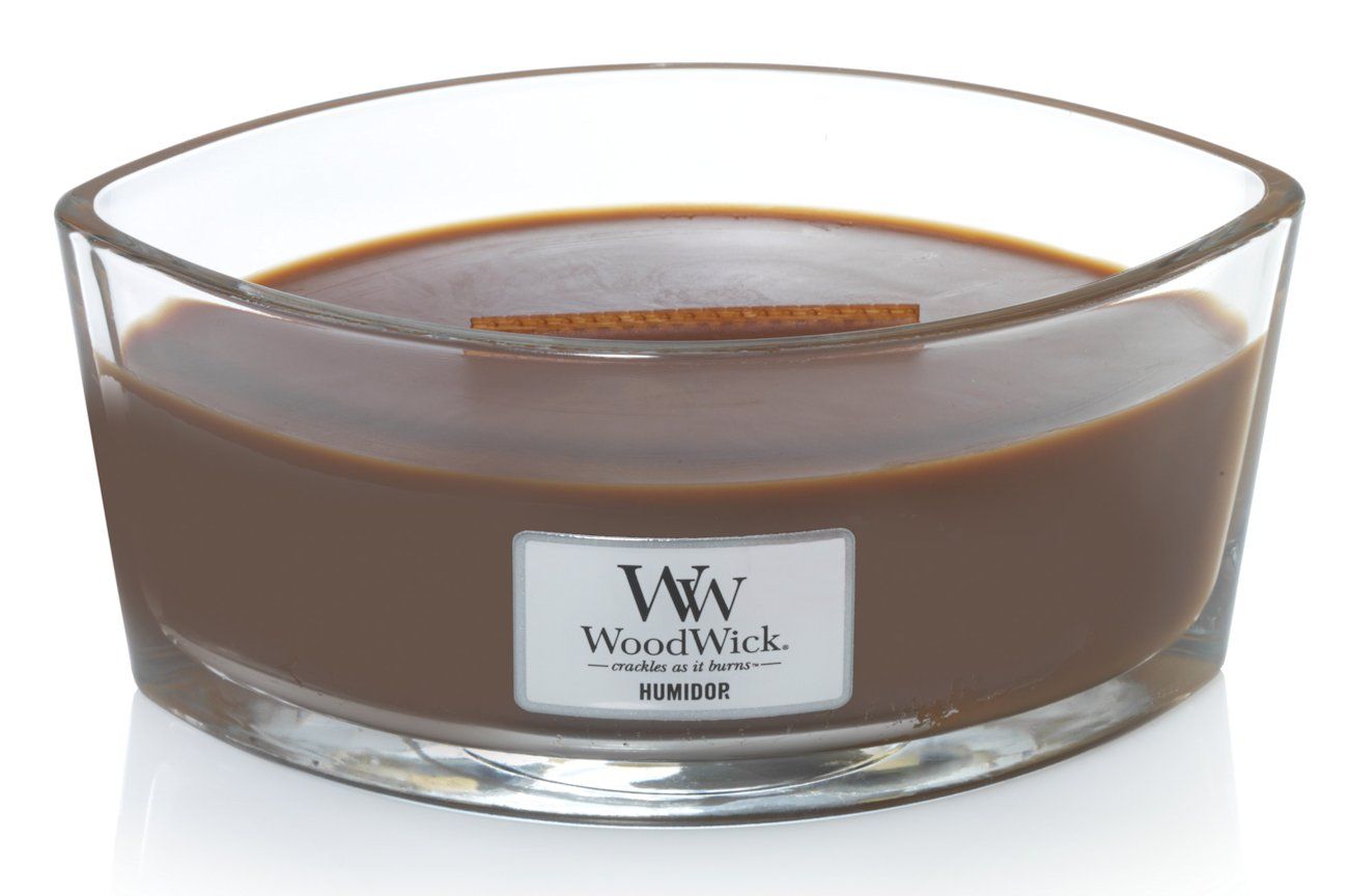HUMIDOR Ellipse HearthWick Flame Scented Candle by WoodWick