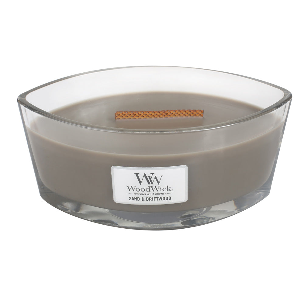 Sand & Driftwood HearthWick Flame Scented Candle by WoodWick