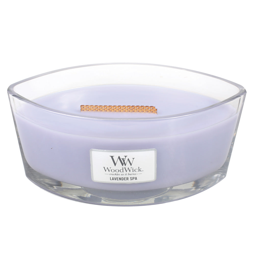 Lavender Spa HearthWick Flame Scented Candle by WoodWick