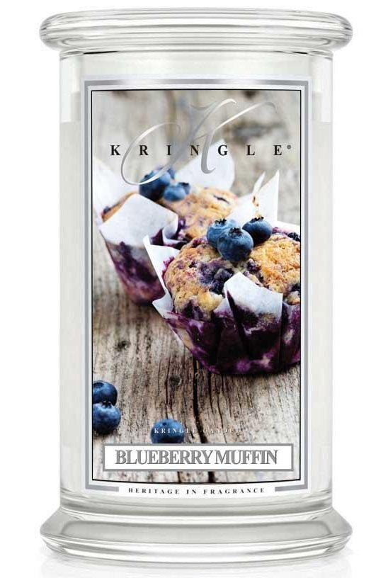 BLUEBERRY MUFFIN Large 2-Wick 22 oz 100 Hour Jar by Kringle Candles