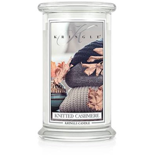 KNITTED CASHMERE Large 2-Wick 22 oz 100 Hour Hour Jar by Kringle Candles