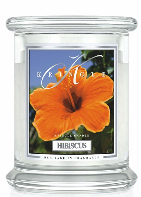 HIBISCUS Medium 2-Wick 16 oz 75 Hour Jar by Kringle Candles