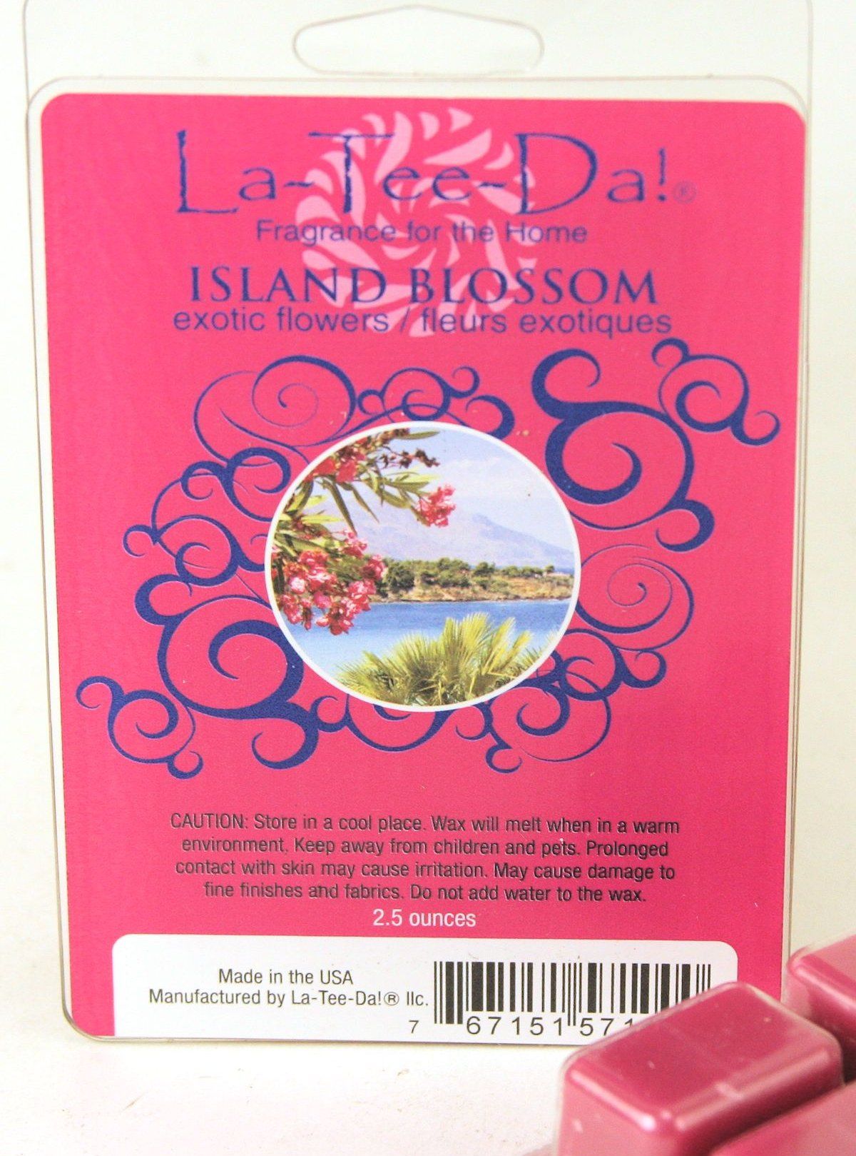 ISLAND BLOSSOM Magic Melts CASE of 10 Scented Wax Tarts by La Tee Da