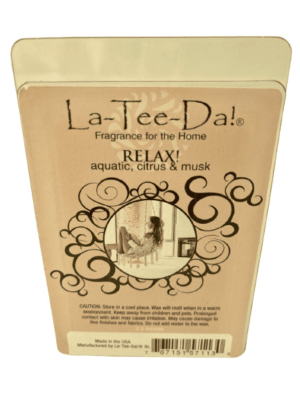 RELAX Magic Melts CASE of 10 Scented Wax Tarts by La Tee Da