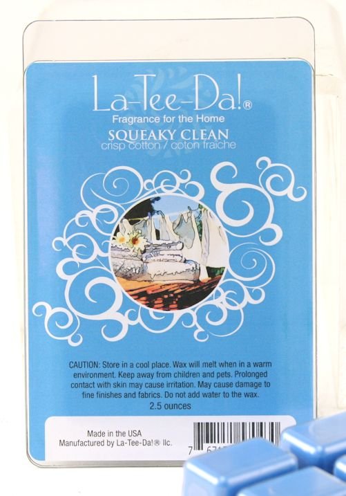 SQUEAKY CLEAN Magic Melts Scented Wax Tarts by La Tee Da