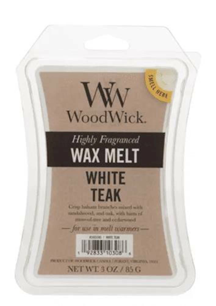 WHITE TEAK WoodWick 3oz Wax Melt