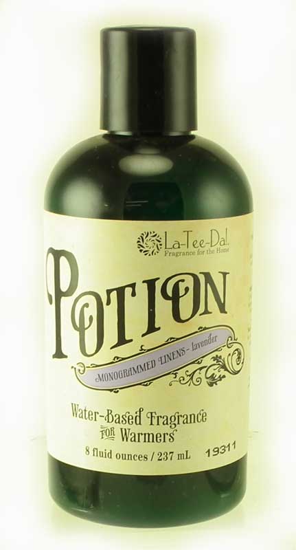 Monogrammed Linens Potion Water Based Fragrance for Warmers by La Tee Da