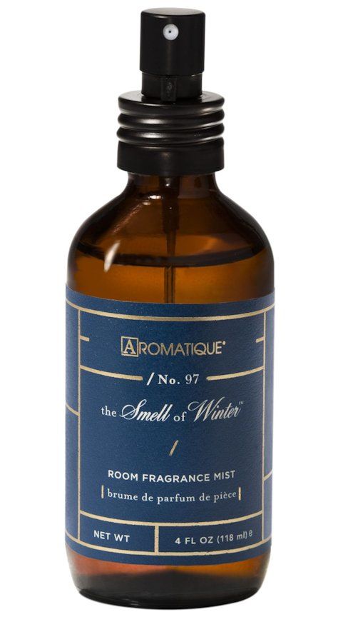 SMELL OF WINTER Aromatique Pump Room Spray 4 oz - brown glass bottle