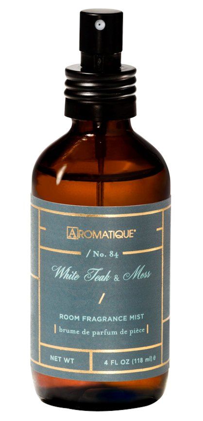 WHITE TEAK MOSS Aromatique Pump Room Spray 4 oz - brown spray bottle