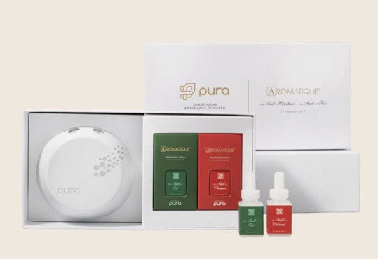 Pura Smart Fragrance Diffuser Gift Set- The SMELL of CHRISTMAS + SMELL of the TREE by Aromatique