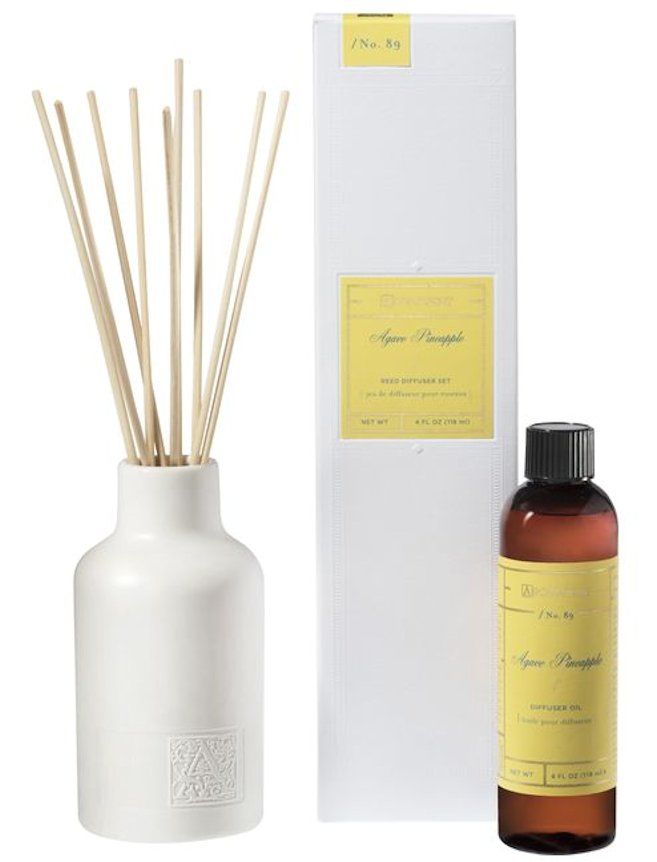 AGAVE PINEAPPLE Aromatique Reed Diffuser Gift Set Ceramic Vessel