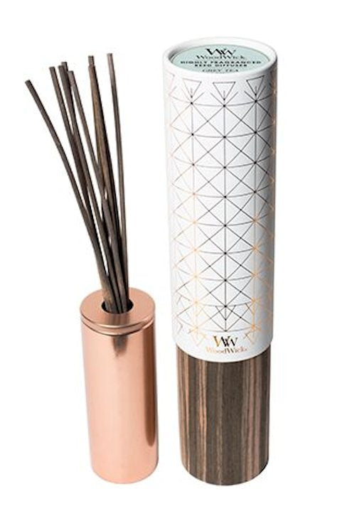 GREY TEA MUSK - AURA Collection WoodWick 8 oz Reed Diffuser