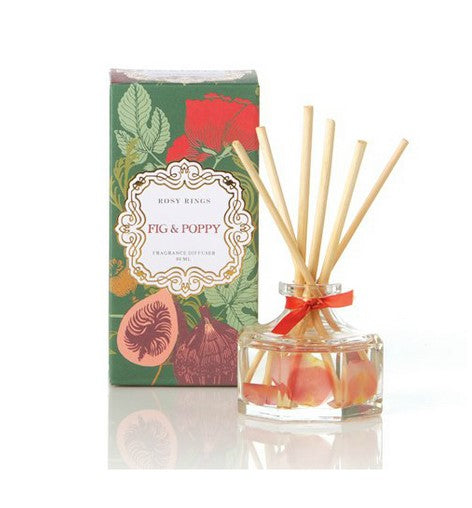 FIG and POPPY Rosy Rings Petite Botanical Reed Diffuser