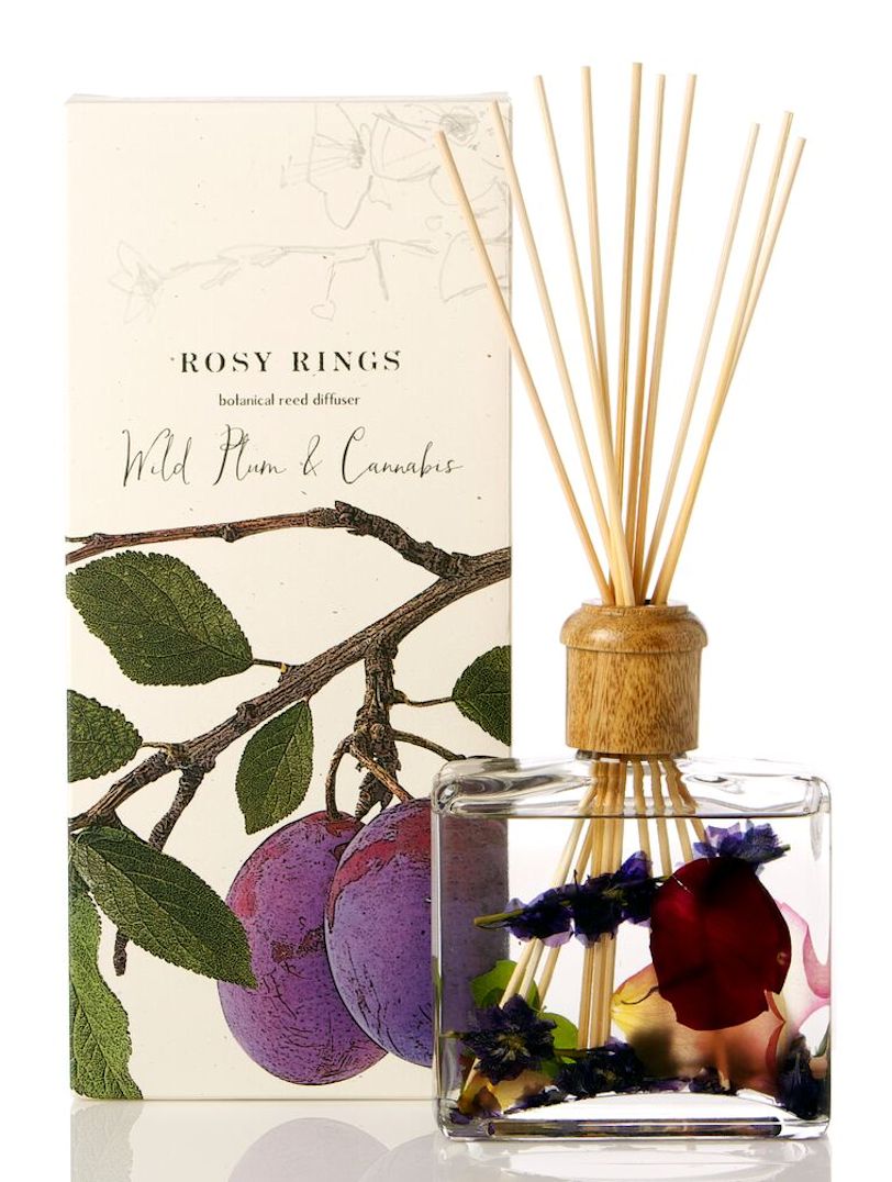 WILD PLUM CANNABIS Rosy Rings Botanical Reed Diffuser