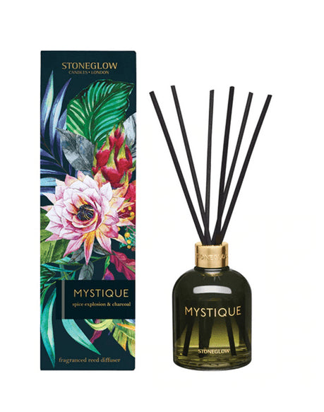 MYSTIQUE Spiced Explosion and Charcoal Stoneglow Infusion Reed Diffuser 150 ml