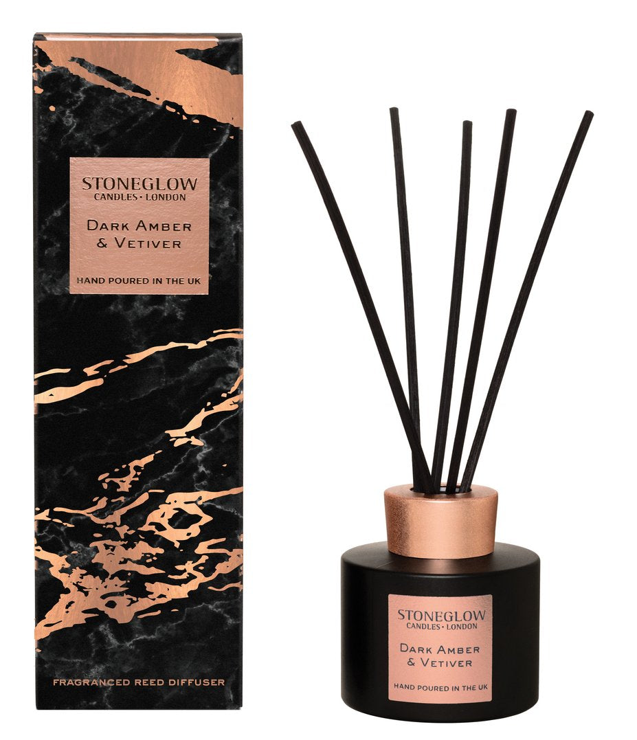 AMBER VETIVERT Stoneglow Luna Reed Diffuser