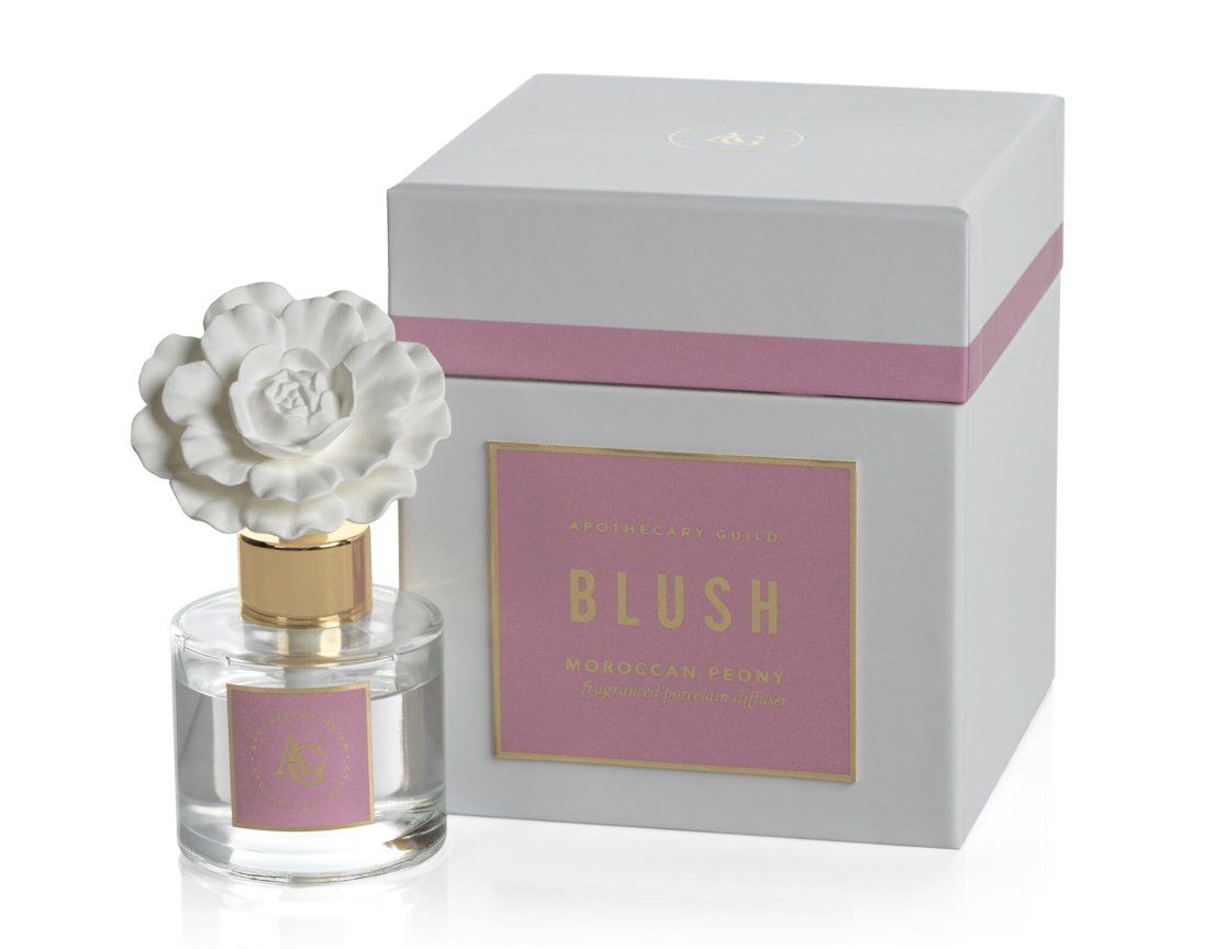 MOROCCAN PEONY Zodax Blush Porcelain Diffuser