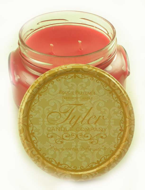 FROSTED POMEGRANATE Tyler 22 oz Scented 2-Wick Jar Candle