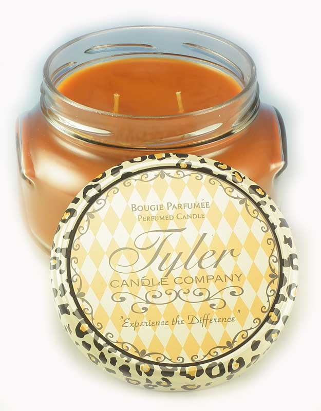 PUMPKIN SPICE Tyler 22 oz Large Scented 2-Wick Jar Candle