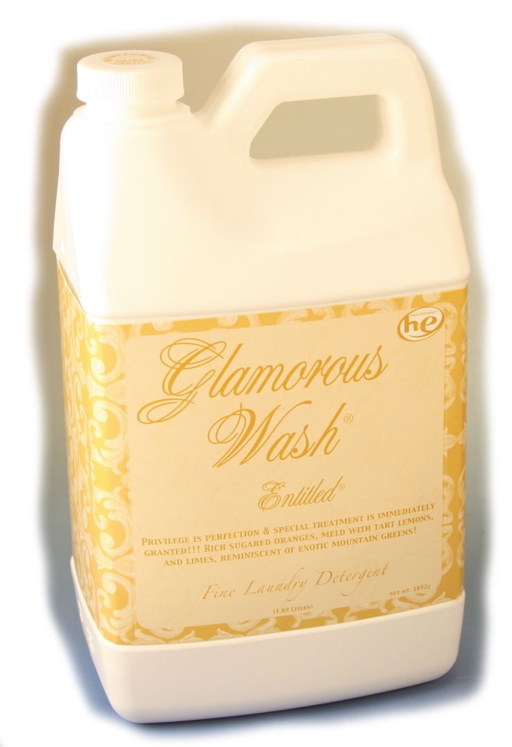 ENTITLED Glamorous Wash 64 oz Half Gallon Fine Laundry Detergent by Tyler Candles