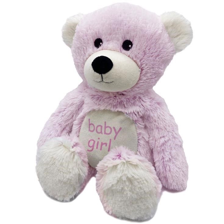 BABY GIRL BEAR - Warmies Cozy Plush Heatable Lavender Scented Stuffed Animal