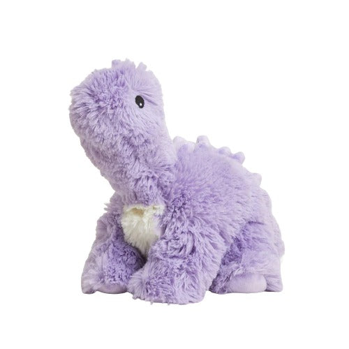 DINOSAUR PURPLE LONG NECK - Warmies Cozy Plush Heatable Lavender Scented Stuffed Animal