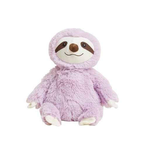 SLOTH PURPLE - Warmies Cozy Plush Heatable Lavender Scented Stuffed Animal