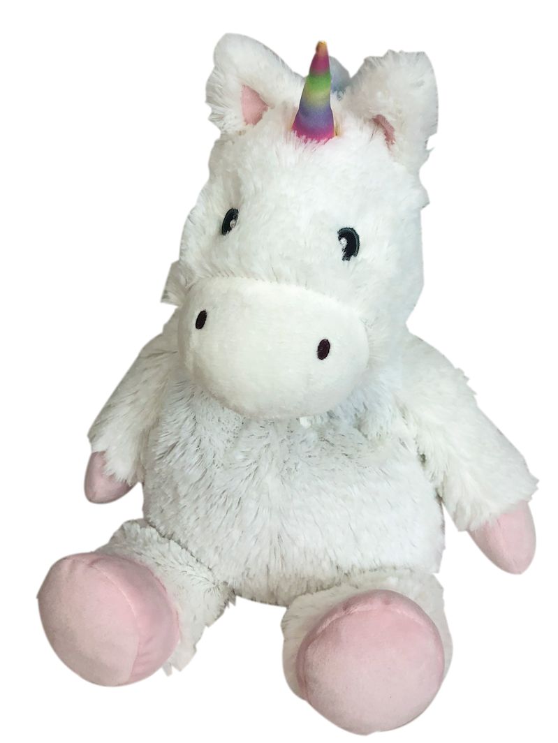WHITE UNICORN - WARMIES Cozy Plush Heatable Lavender Scented Stuffed Animal