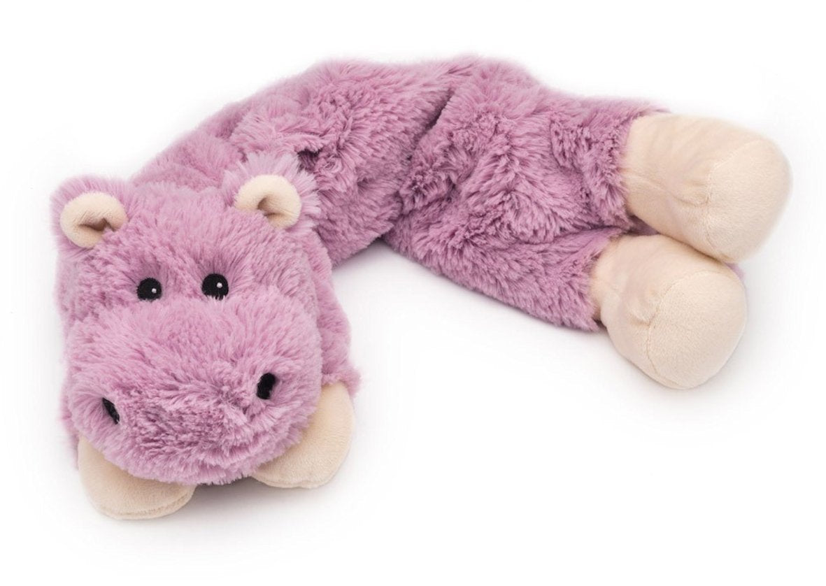 HIPPO Animal Wrap Cozy Plush Heatable Lavender Scented