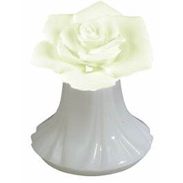White Tassel Scentier Mini Flameless Ceramic Flower Fragrance Diffuser