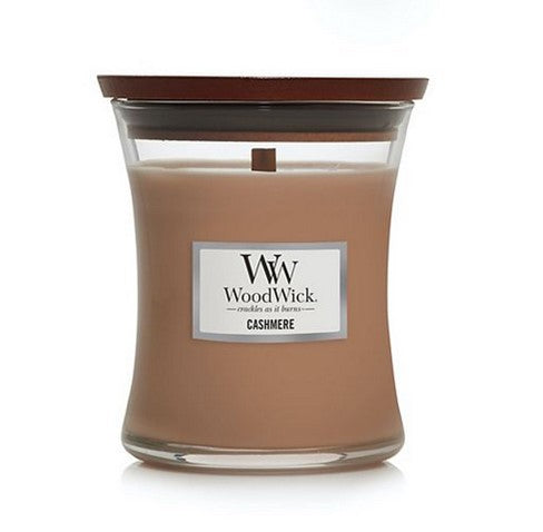 CASHMERE WoodWick 10oz Medium Jar Candle Burns 100 Hours