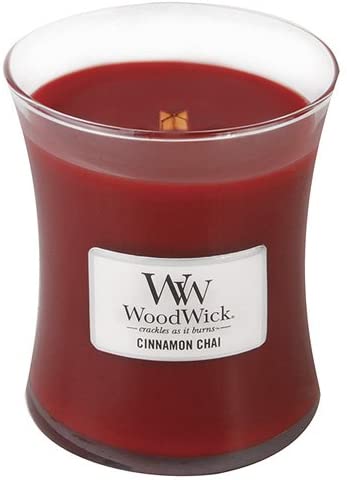 Cinnamon Chai - WoodWick 10oz Medium Jar Candle Burns 100 Hours