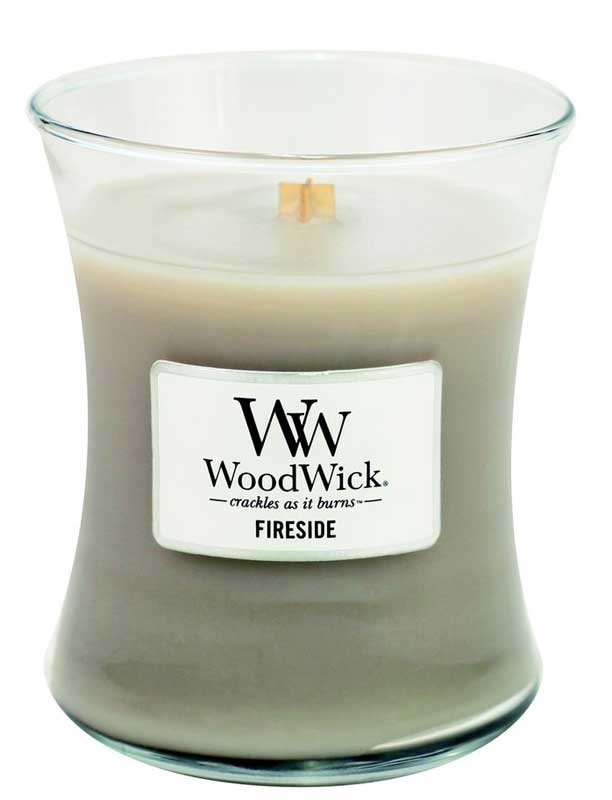 Fireside - WoodWick 10oz Medium Jar Candle Burns 100 Hours