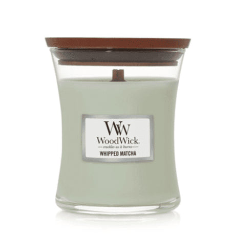 WHIPPED MATCHA - WoodWick 10oz Medium Jar Candle Burns 180 Hours