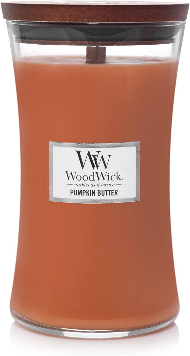 PUMPKIN BUTTER WoodWick 22oz Large Jar Candle Burns 180 Hours