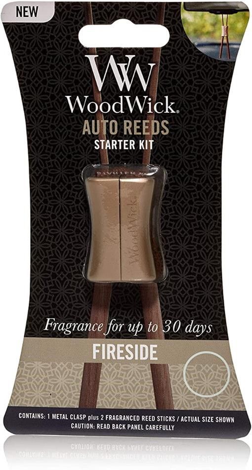 FIRESIDE WoodWick Auto Reed Scented Starter Kit