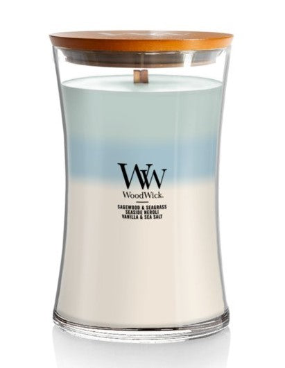 OCEANIC WoodWick Trilogy 22 oz Scented Jar Candles - 3 in One